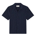 Shirts Frescobol Carioca Roberto Terry Shirt Midnight Blue Apoella