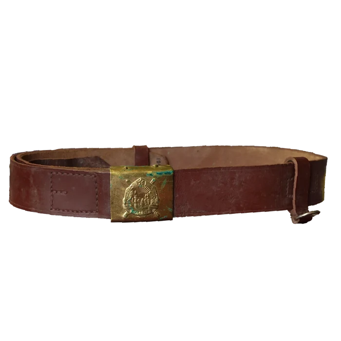 Romanian Army Leather Belt - Romanian Army Surplus - Belts