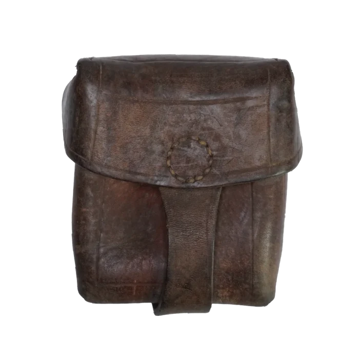Romanian Army Leather Cartridge Pouch - Romanian Army Surplus - Pouches