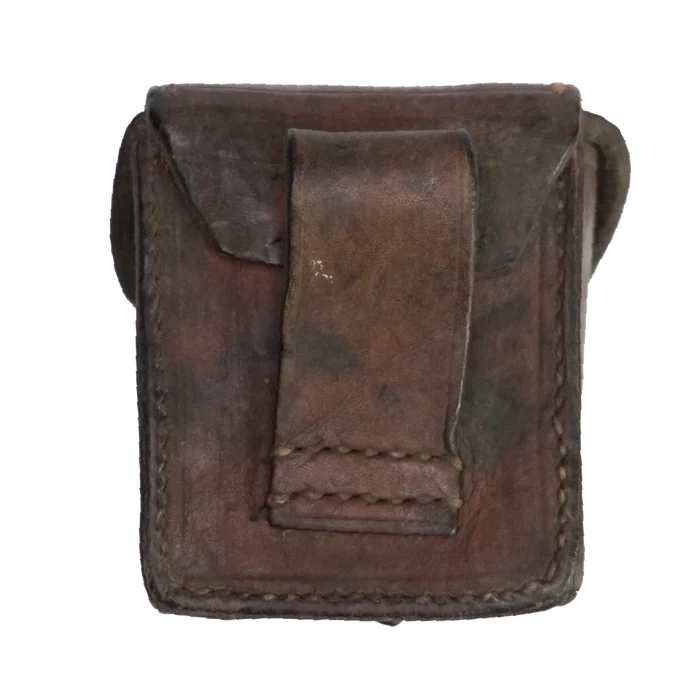 Romanian Army Leather Cartridge Pouch - Romanian Army Surplus - Pouches