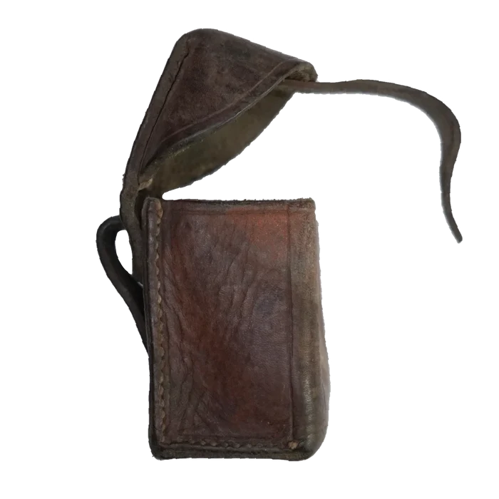 Romanian Army Leather Cartridge Pouch - Romanian Army Surplus - Pouches