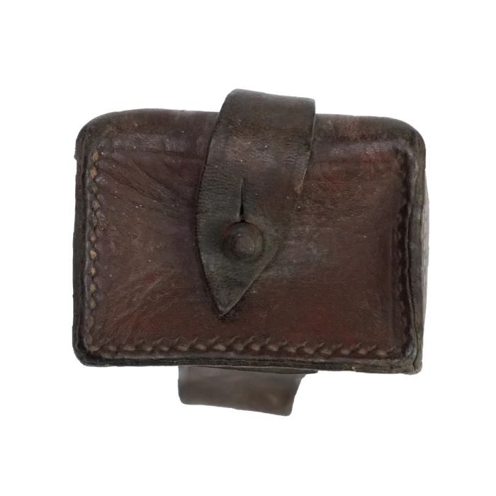 Romanian Army Leather Cartridge Pouch - Romanian Army Surplus - Pouches