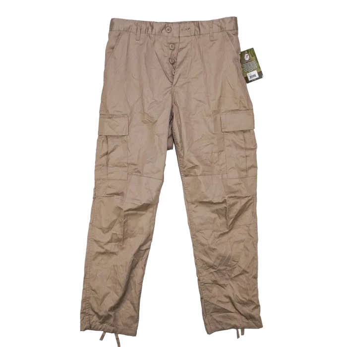 Rothco Khaki BDU Trousers - Medium - Army & Outdoors - Combat Trousers