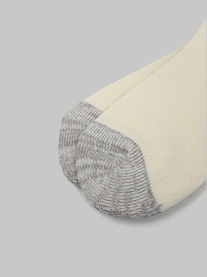rototo coarse ribbed oldschool crew socks bordeaux toe
