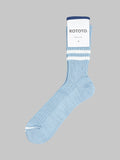 rototo hemp organic cotton stripe socks blue white