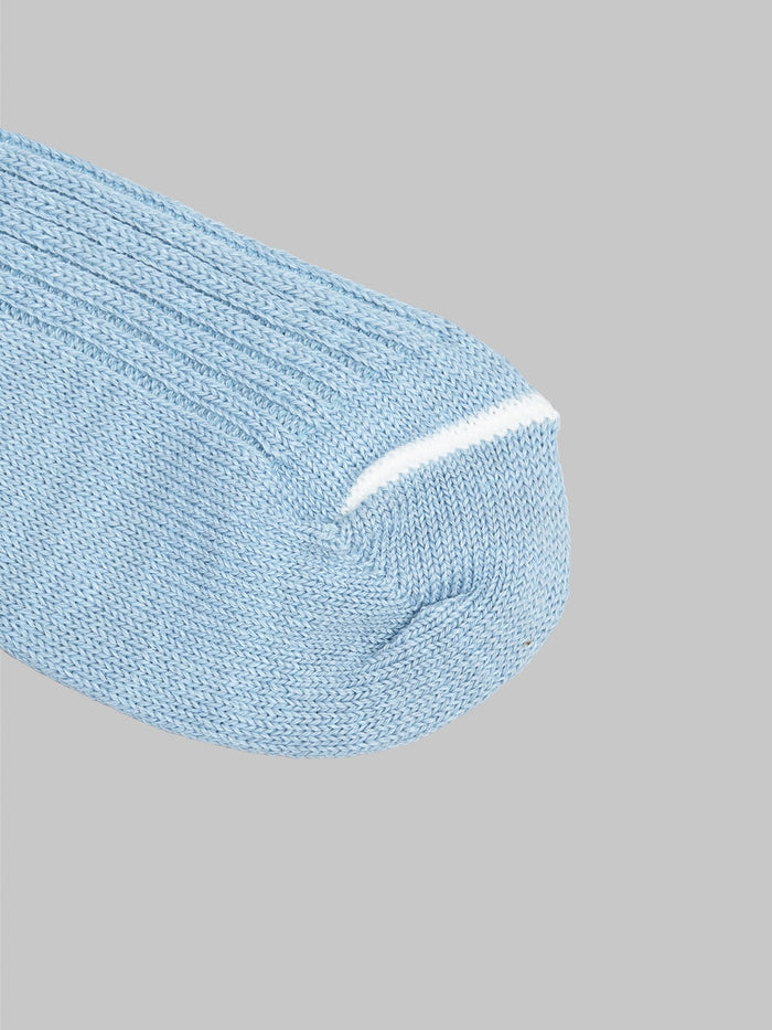rototo hemp organic cotton stripe socks blue white toe