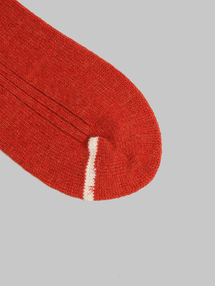 rototo merino lambs wool crew socks brick toe