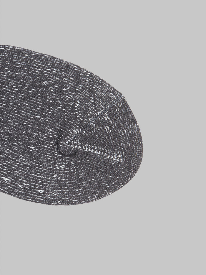 rototo washi pile crew socks charcoal toe