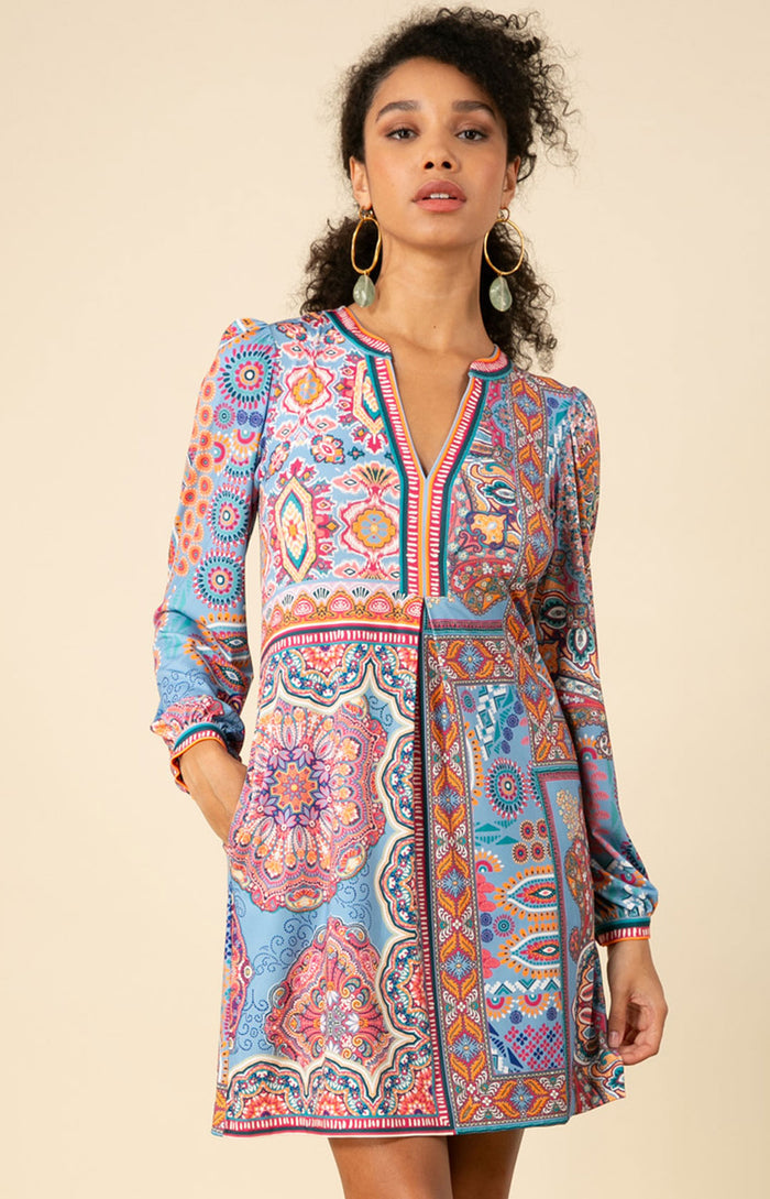 Rylie Jersey Dress, color_blue