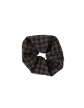 SABRINA SCRUNCHIE NAVY BROWN