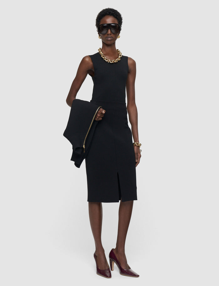 Black Safir Compact Milano Knit Skirt - Joseph