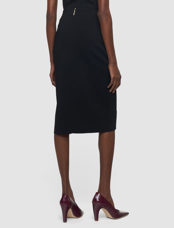 Black Safir Compact Milano Knit Skirt - Joseph