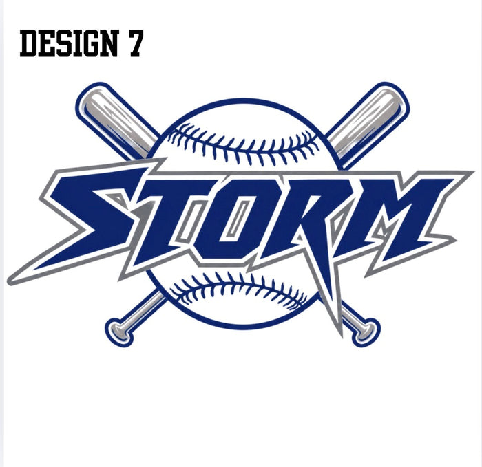 Design 7 - Saltillo Storm Crossed Bats