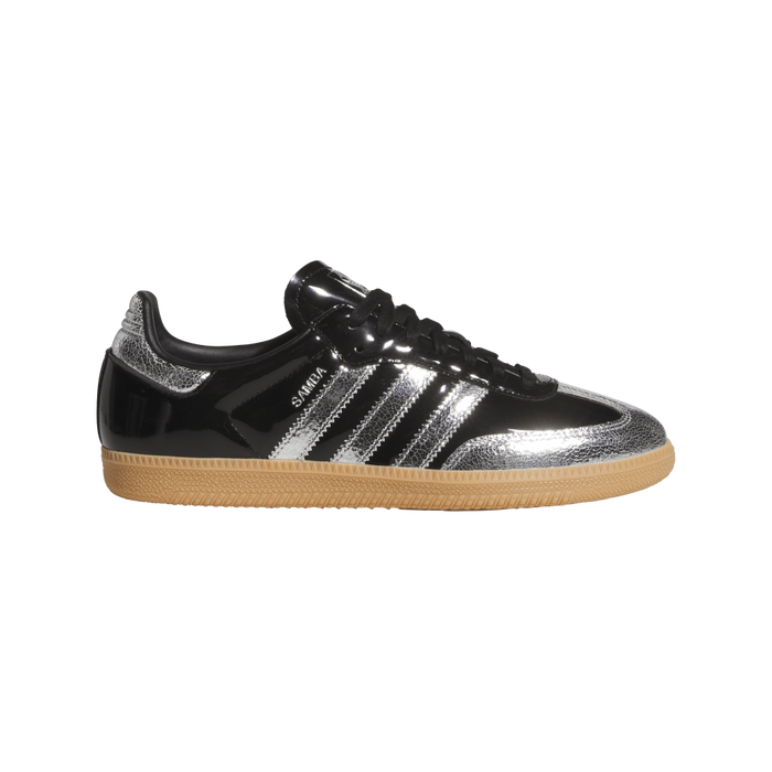 Adidas Samba OG Patent Core Black Silver Metallic