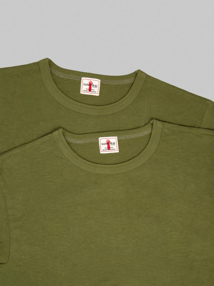 Samurai Jeans SJ2PST CREW Tubular Olive TShirt 2 units