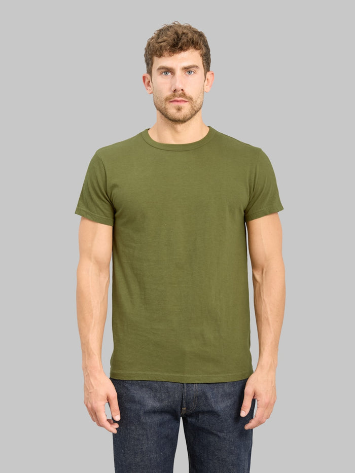 Samurai Jeans SJ2PST CREW Tubular Olive TShirt 2 Pack front look