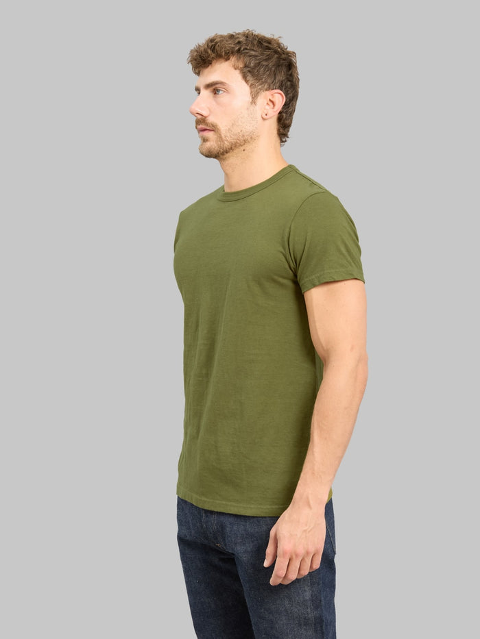 Samurai Jeans SJ2PST CREW Tubular Olive TShirt 2 Pack side look