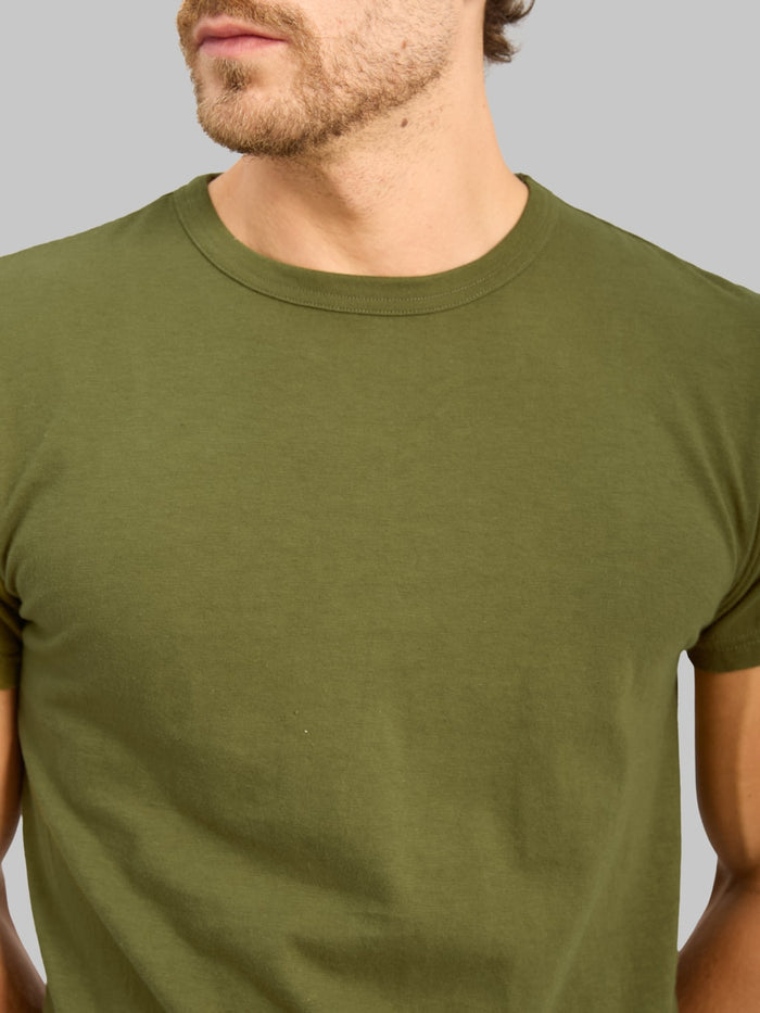 Samurai Jeans SJ2PST CREW Tubular Olive TShirt 2 Pack chest