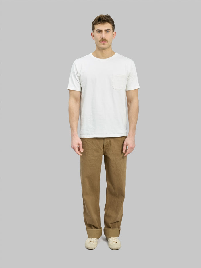 Samurai Jeans SJ48CP 15oz Heavy Chino Wide Straight 100 cotton front look