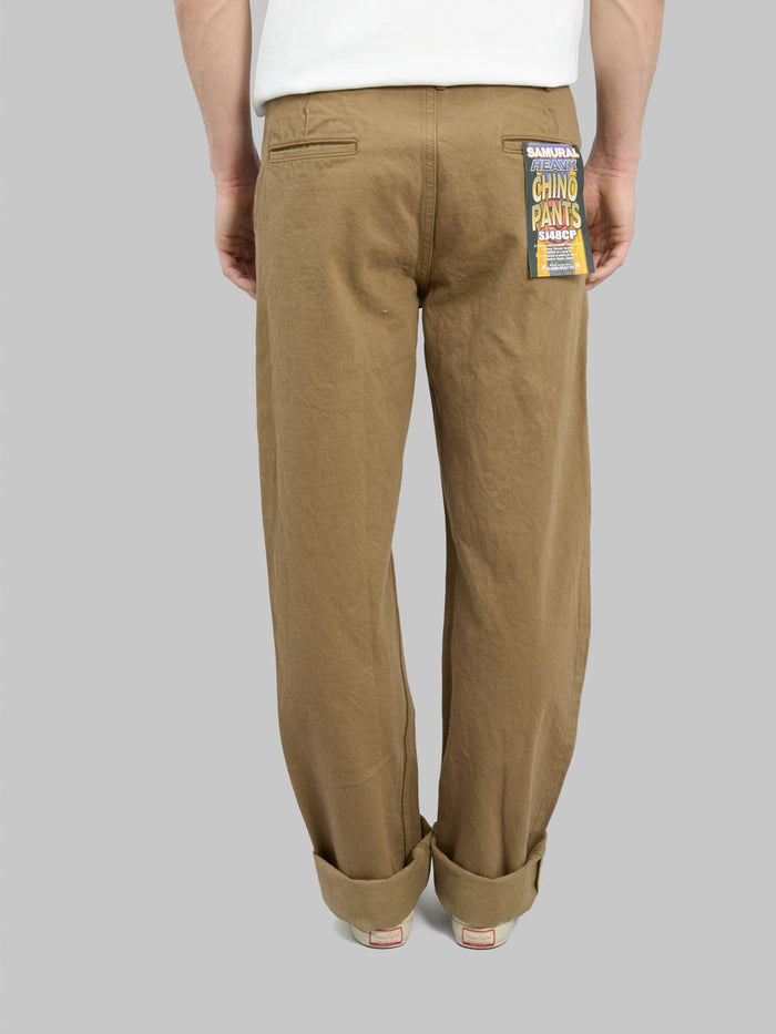 Samurai Jeans SJ48CP 15oz Heavy Chino Wide Straight 100 cotton back fit