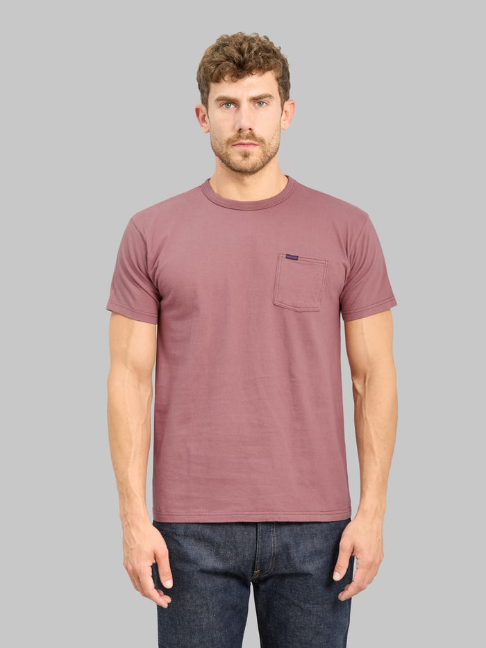 Samurai Jeans SJST-PCMIIL Heavyweight Pocket T-Shirt Ankoh Red
