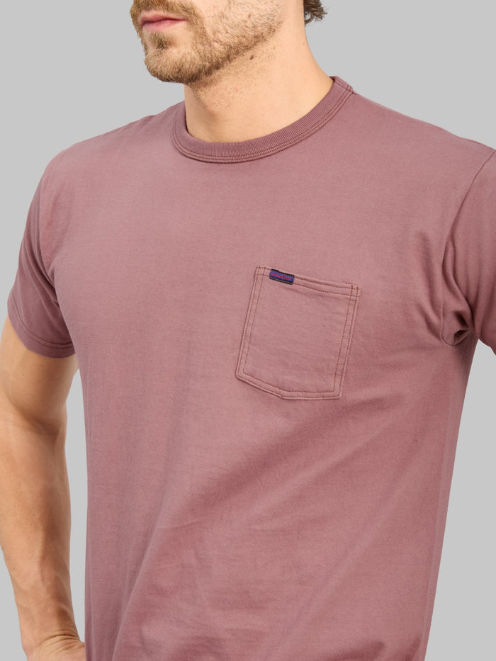 Samurai Jeans SJST-PCMIIL Heavyweight Pocket T-Shirt Ankoh Red