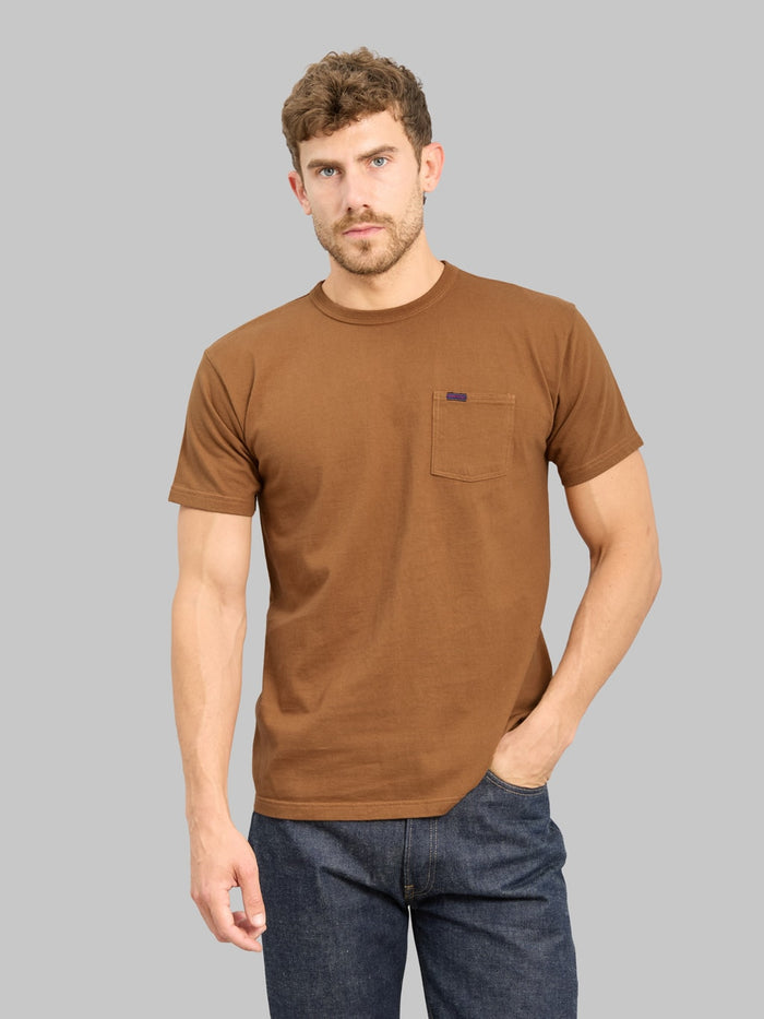 Samurai Jeans SJST PCMIIL Heavyweight Pocket TShirt Brown styled