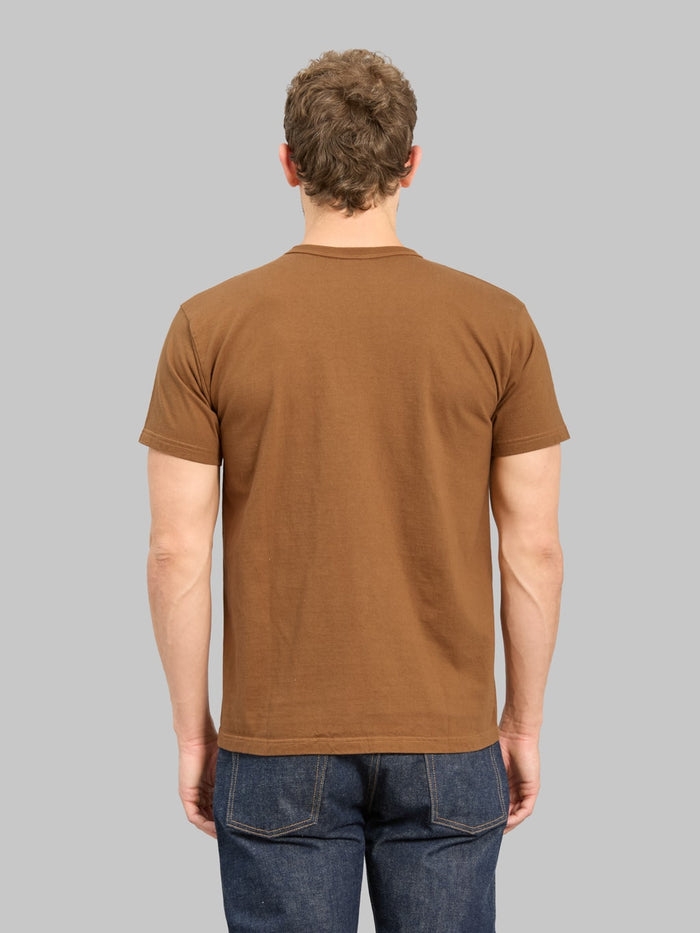 Samurai Jeans SJST PCMIIL Heavyweight Pocket TShirt Brown back look