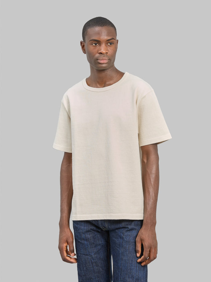 Samurai Jeans SJST-TW01 15.7oz Extra Heavy T-Shirt White - Redcast Heritage Co.