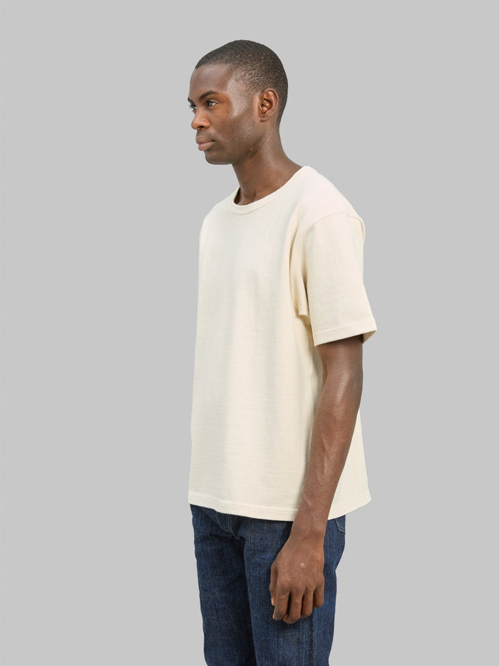 Samurai Jeans SJST-TW01 15.7oz Extra Heavy T-Shirt White - Redcast Heritage Co.