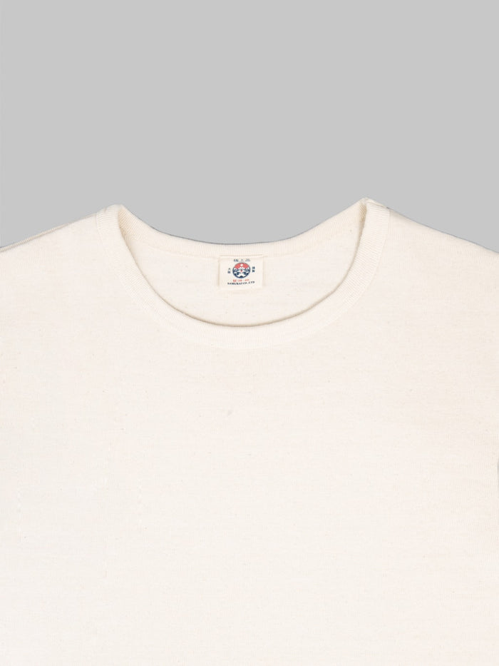 Samurai Jeans SJST-TW01 15.7oz Extra Heavy T-Shirt White - Redcast Heritage Co.
