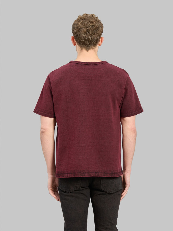 Samurai Jeans SJST TW01  Extra Heavy Tshirt Wine back fit