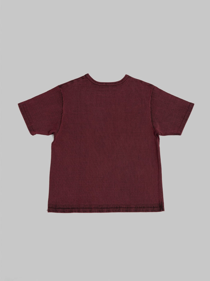 Samurai Jeans SJST TW01  Extra Heavy Tshirt Wine back
