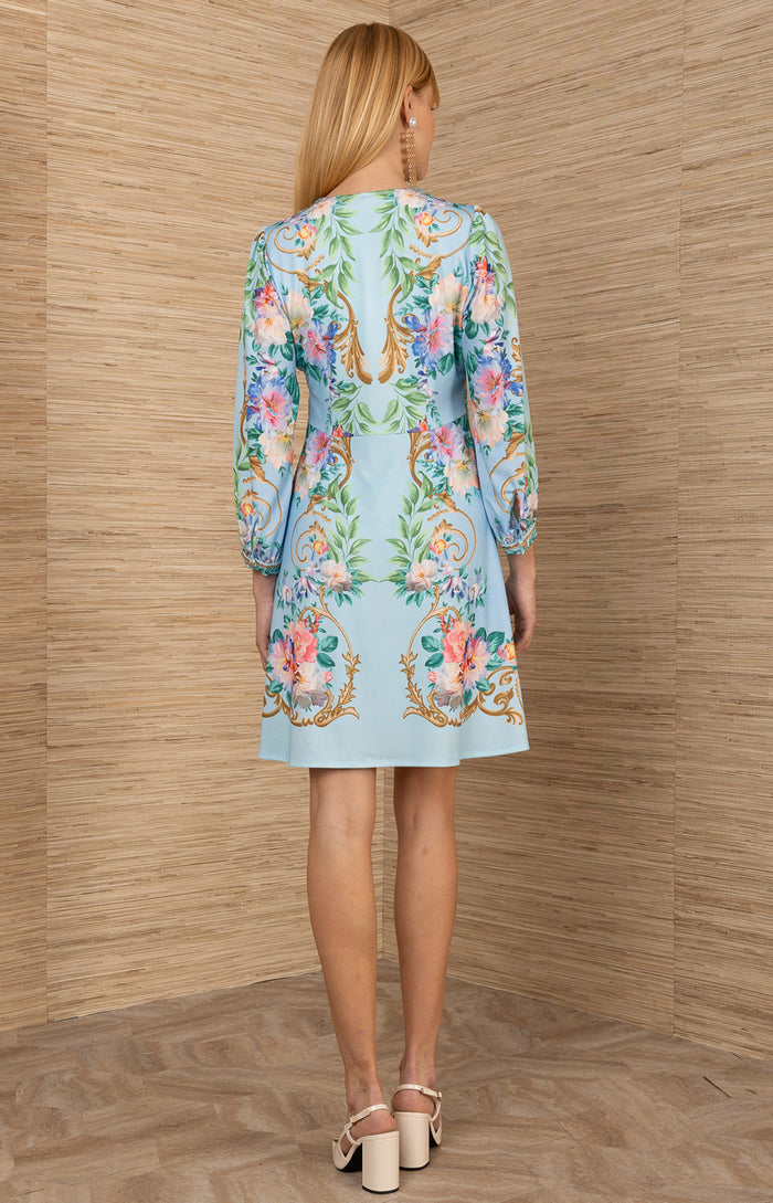 Sariah Jersey Dress, color-Blue