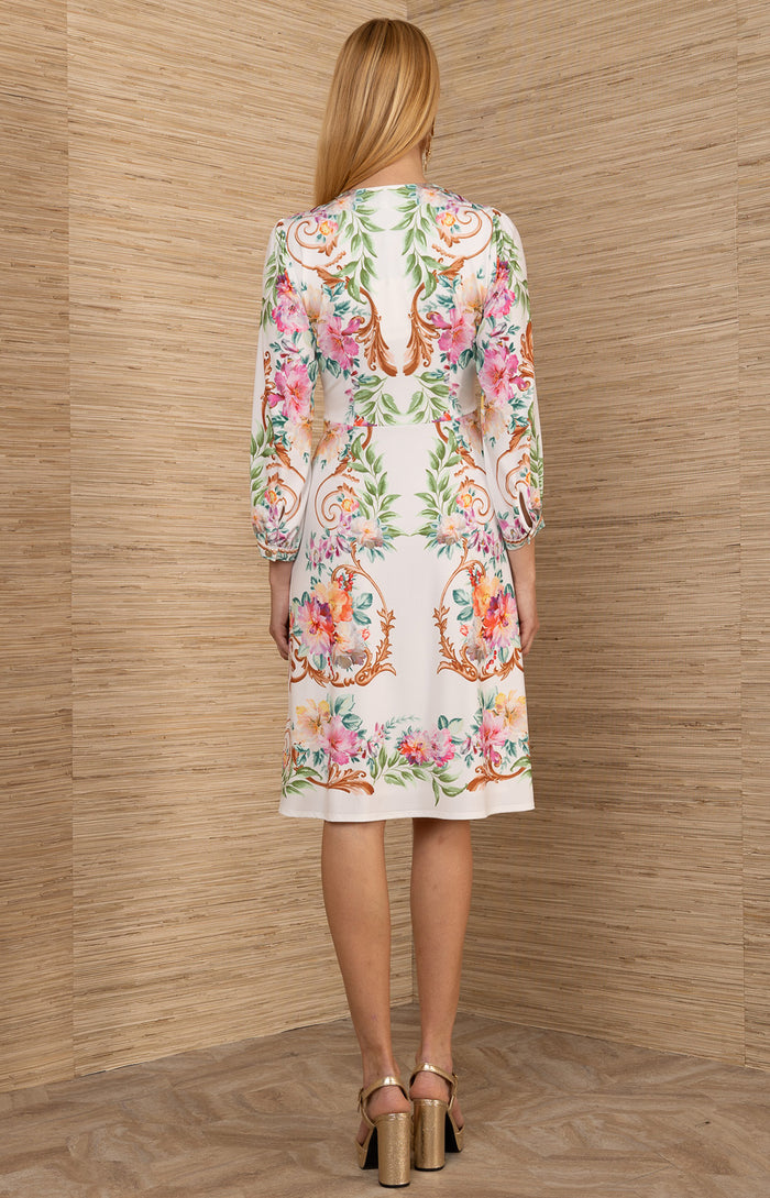 Sariah Jersey Midi Dress, color-Ivory