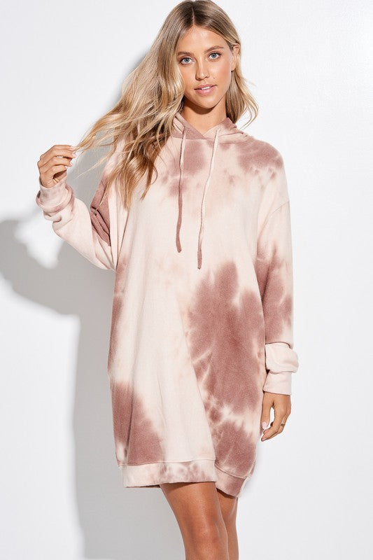 Sasha Tie Dye Hoodie Dress image 0