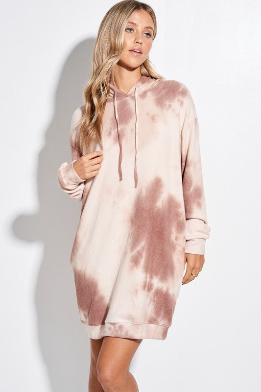 Sasha Tie Dye Hoodie Dress image 4