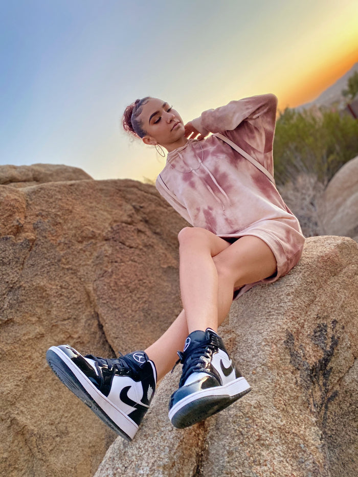 Sasha Tie Dye Hoodie Dress image 3