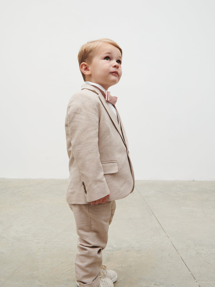 Satin Children's Bow Tie - Blush