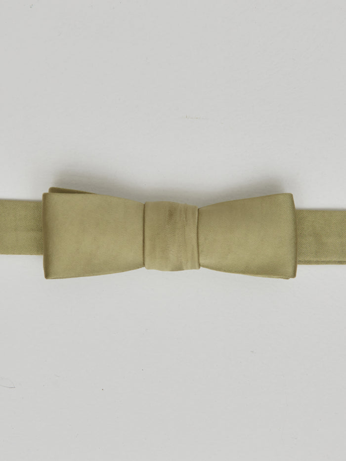 Satin Children's Bow Tie - Olive