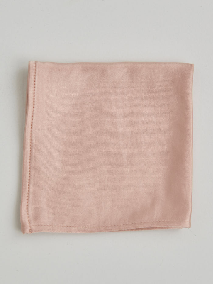 Satin Pocket Square - Blush