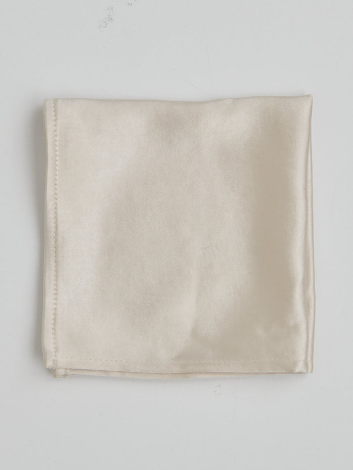 Satin Pocket Square - Champagne