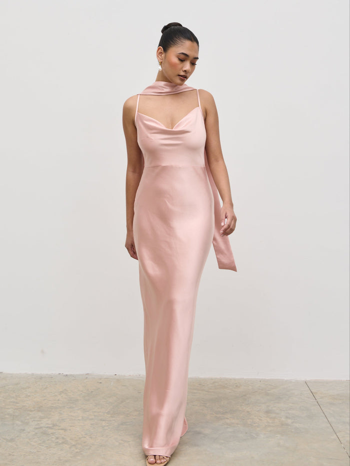 Satin Sash - Blush