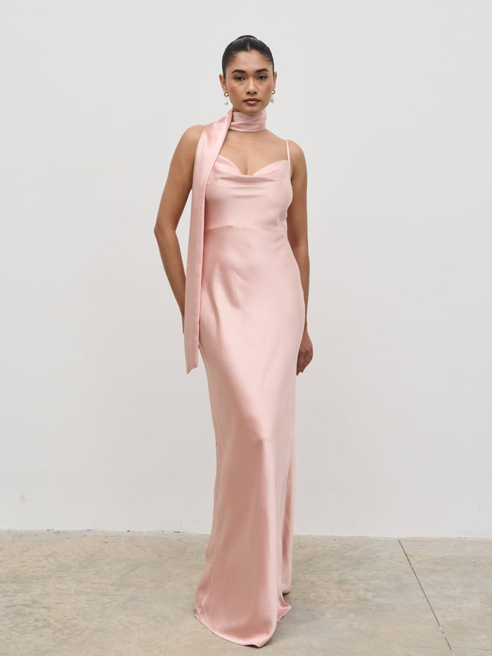 Satin Sash - Blush