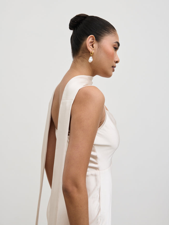 Satin Sash - Champagne
