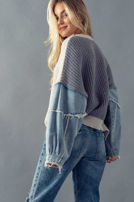 Savanna Denim Sweater image 2