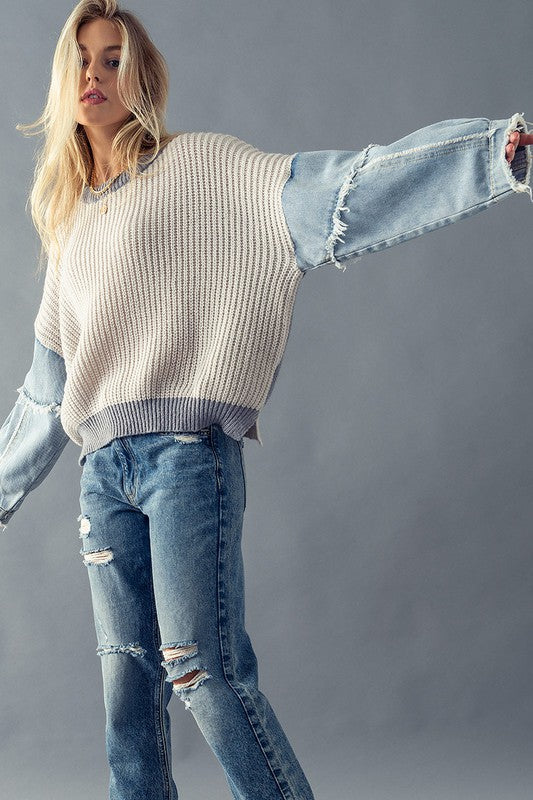 Savanna Denim Sweater image 6