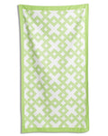 The Royal Standard Savannah Giant Beach Towel | Green/White
