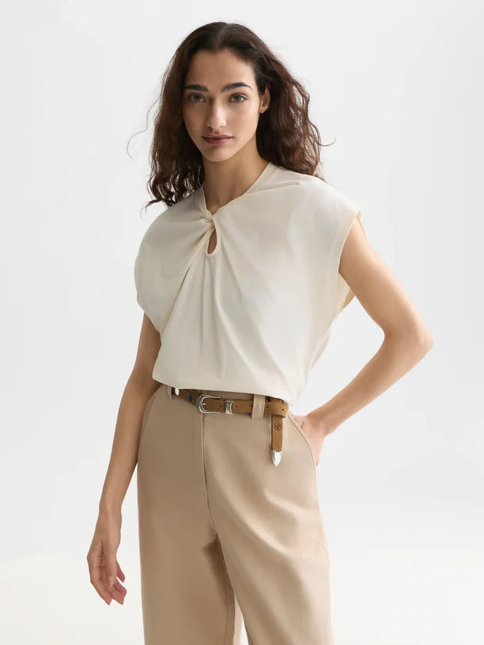 Scotch Soda U9A01622T Twisted Neckline T-shirt