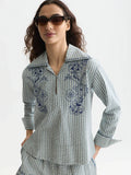 Scotch Soda  U9B01592T Embroidered Structured shirt